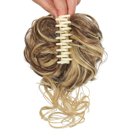Extensiones de cabello con clip de moño desordenado, ondulado - Quierox - Tienda Online