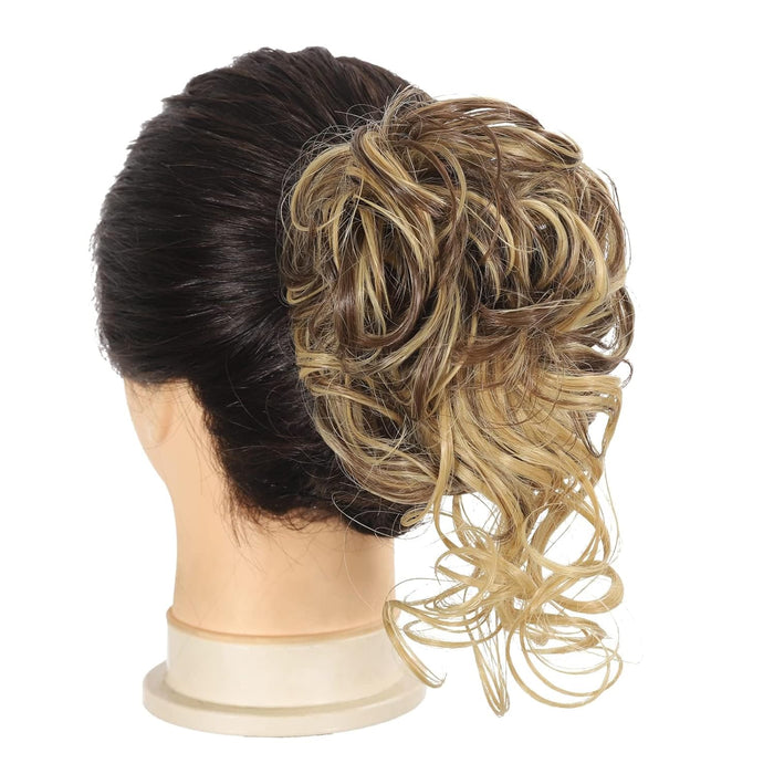 Extensiones de cabello con clip de moño desordenado, ondulado - Quierox - Tienda Online