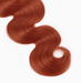 Extensiones de cabello ondulado con mechones de cabello castaño anaranjado y jengibre - Quierox - Tienda Online