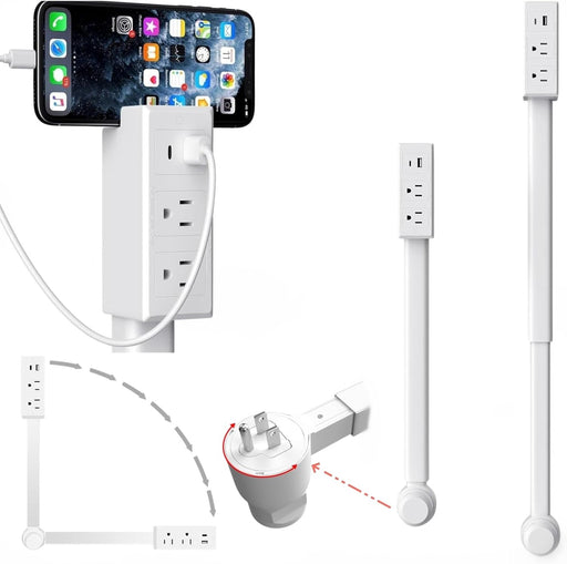 Extensor de toma de corriente, salida extensible para lugares difíciles de alcanzar - Quierox - Tienda Online