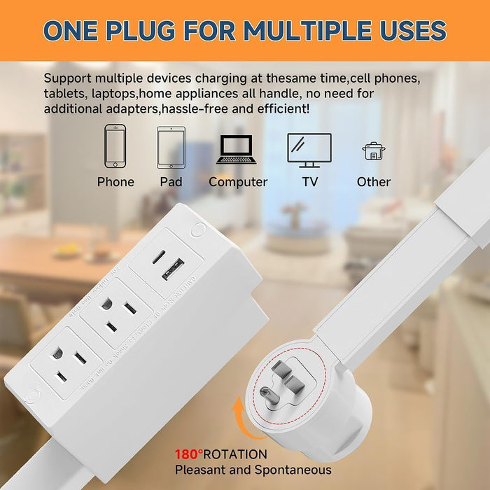 Extensor de toma de corriente, salida extensible para lugares difíciles de alcanzar - Quierox - Tienda Online