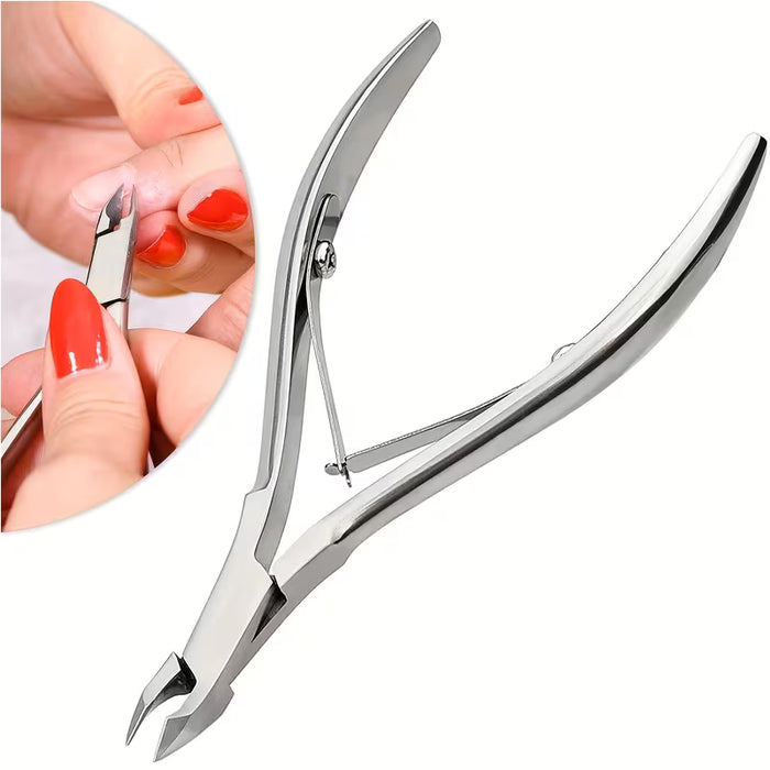 4 Paquetes Kit de Cortacutículas Mejorado con Cuchillas Afiladas y Cortaúñas de Punta Afilada