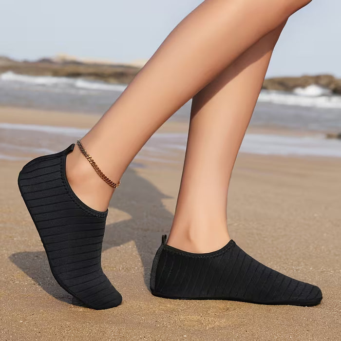 1 Par de Zapatos de Playa de Goma Neutra y Ligera, para Snorkel, Secado Rápido