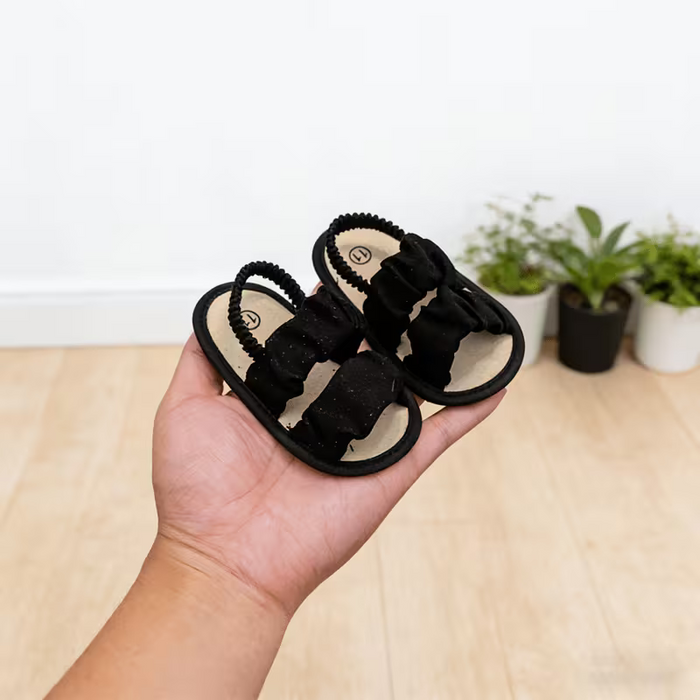 Pantuflas de verano estilo princesa para bebés con suelas antideslizante