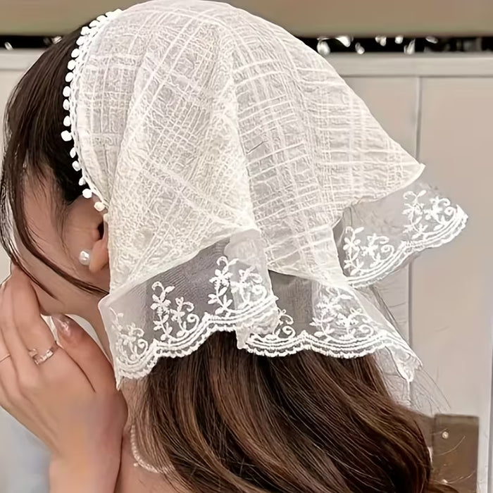 Pañuelos Triangulares Integrados, Accesorios para el Cabello Estilo Campestre