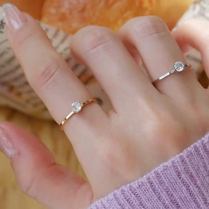Juego de 2 anillos para mujer, modernos, versátiles