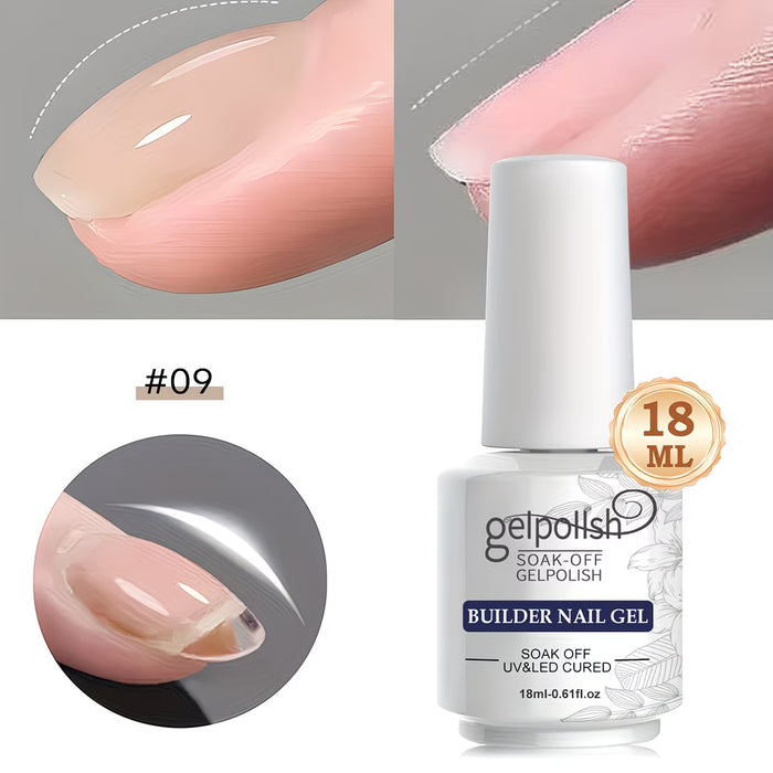 Gel constructor de esmalte de uñas de 15 ml, esmalte de uñas constructor LED