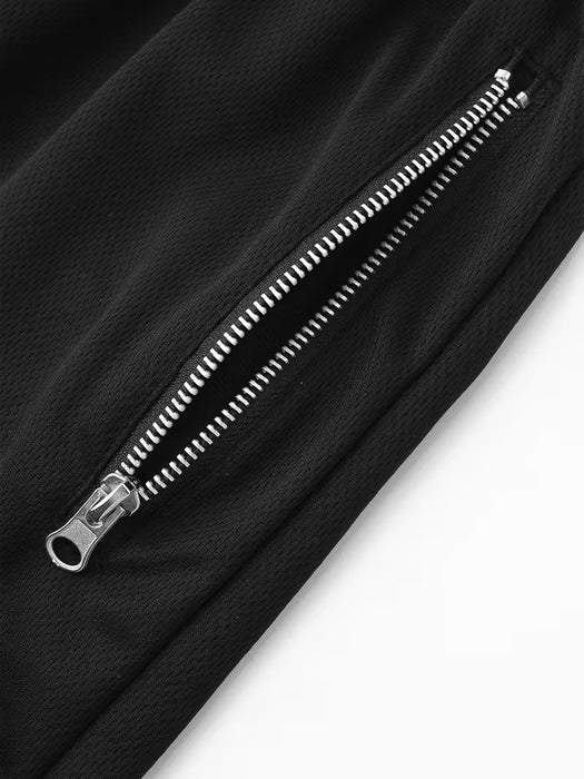 4pcs Pantalones Cortos Atléticos Casuales para Hombre con Bolsillos con Cremallera