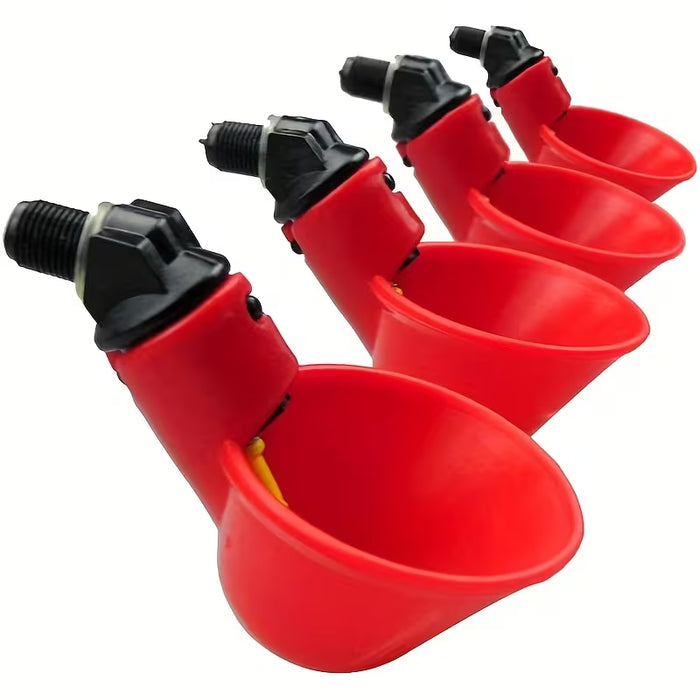 19uds Bebidas para Pollos, Tazas de Agua para Aves de Corral, Bebidas Automáticas Antigoteo