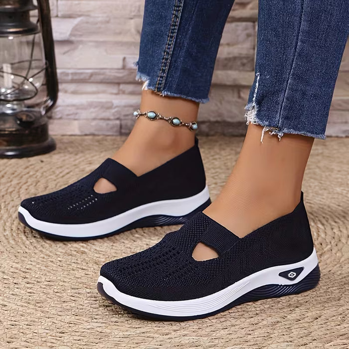 Zapatillas deportivas sin cordones casuales y transpirables de verano para mujer