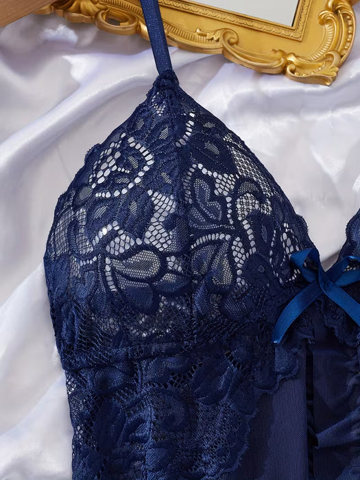 Conjunto de Cami y Bragas con Abertura Frontal