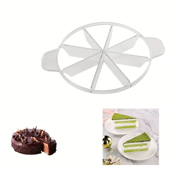Cortador de pastel compacto y portátil que corta 8 porciones