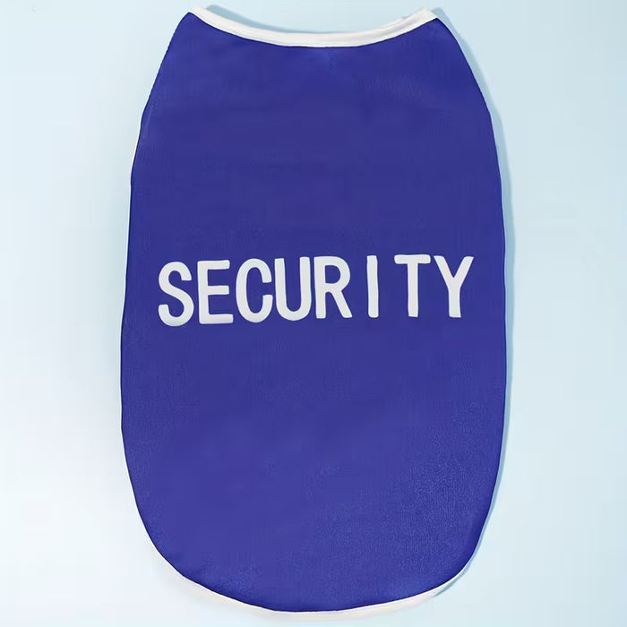 Ropa De Verano Para Mascotas - Camiseta De Seguridad Para Perros Con Impresión De Letras