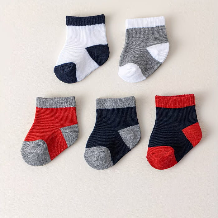 10 Pares de Calcetines Coloridos en Contrastantes Adecuados para Todas las Estaciones Suaves