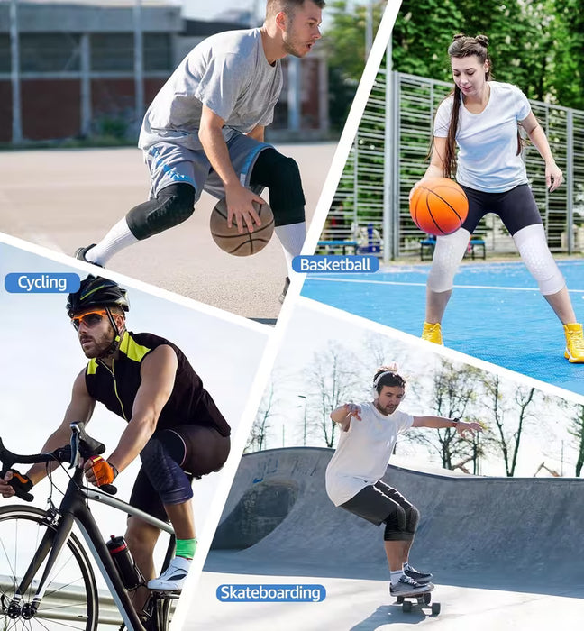 Rodilleras tipo panal de 2 pcs, unisex, adecuadas para deportes al aire libre otras actividades