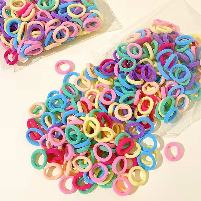 100 gomas para el pelo duraderas, de alta elasticidad y diseño lindo, para niñas