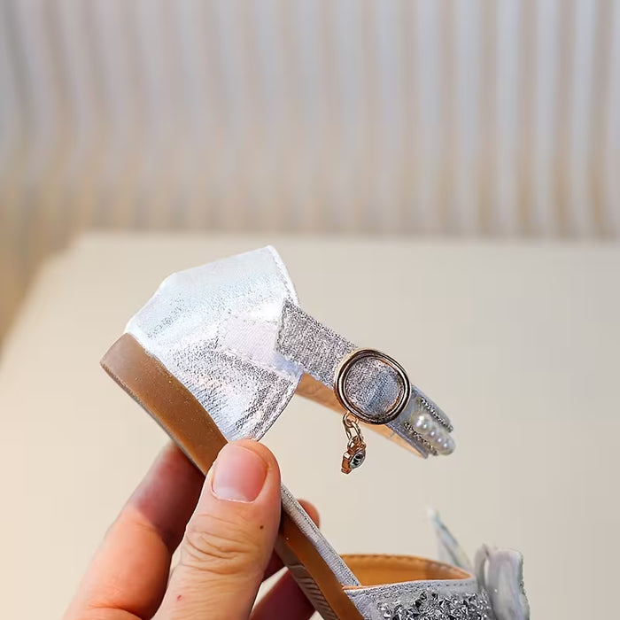 Sandalias de Verano para Niñas planos y elegantes con una mariposa grande