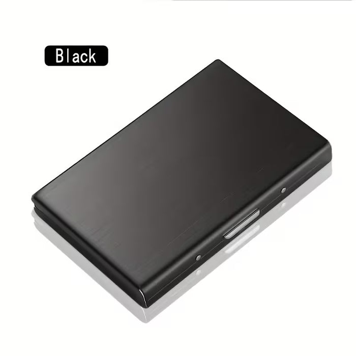 Un tarjetero de acero inoxidable es el regalo perfecto para papá. Este elegante tarjetero