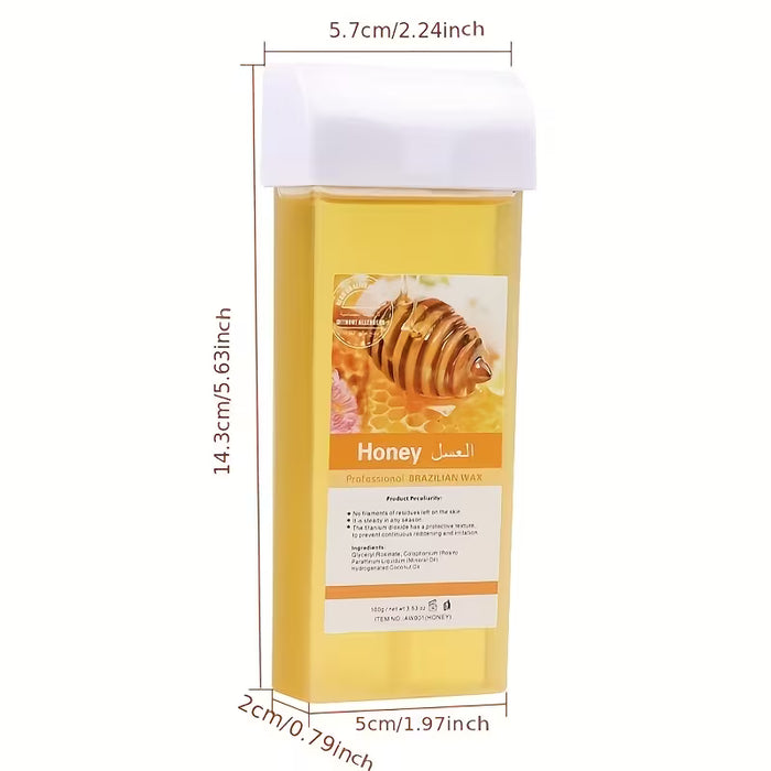Shein Tiras de cera depilatoria unisex de 100 g, cera caliente