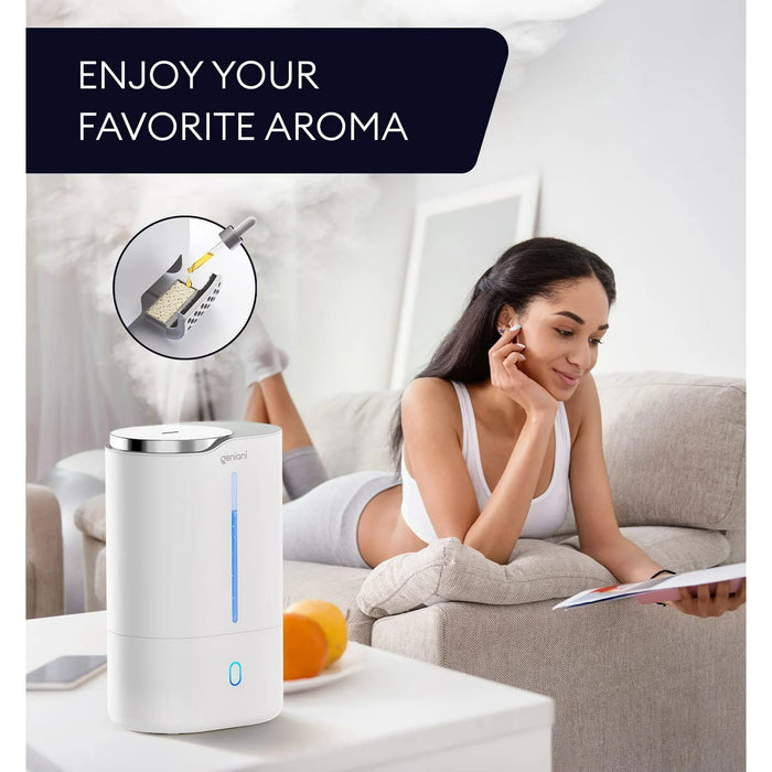 Geniani de 6 l Humidificadores de vapor frío con llenado superior y difusor de aceites esenciales para el hogar