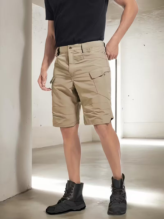 Pantalones cortos tácticos para hombre, múltiples bolsillos, para actividades al aire libre