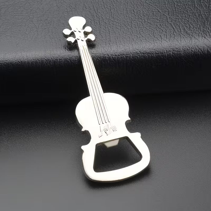 Abrebotellas de Metal con Forma de Guitarra Personalizable para Llavero