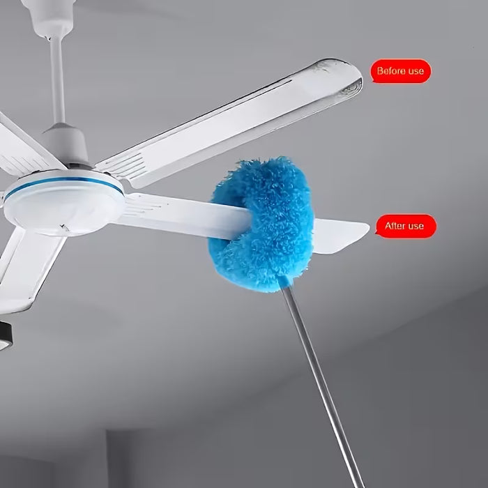 SHEIN Juego de limpiador para ventiladores con barra extensible y cepillo para polvo