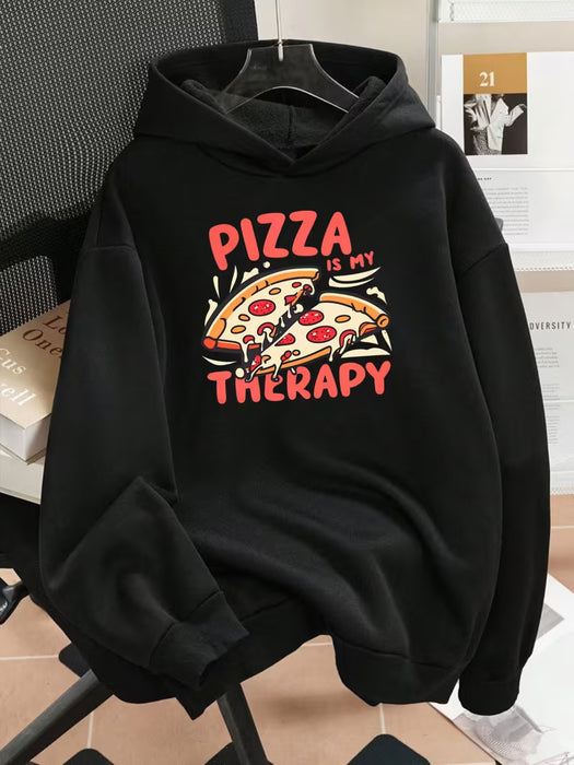 Sudadera con capucha y forro para mujer de talla grande