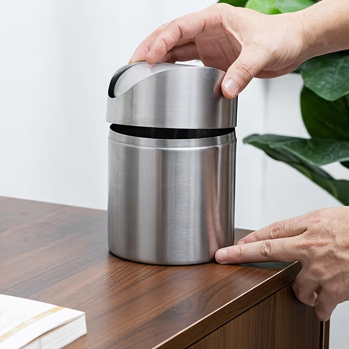 1 unidad de cubo de basura compacto mini para encimera de restaurante
