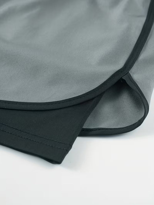 Conjunto de 3 shorts de verano 2 en 1 para hombre - Cintura elástica con cordón ajustable