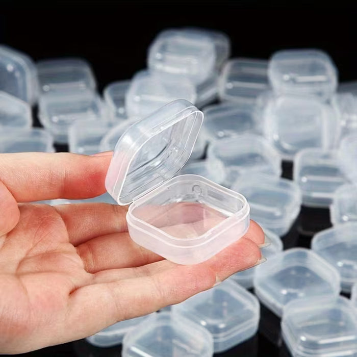 30pcs Mini Contenedores Cuadrados Adecuados para Aretes
