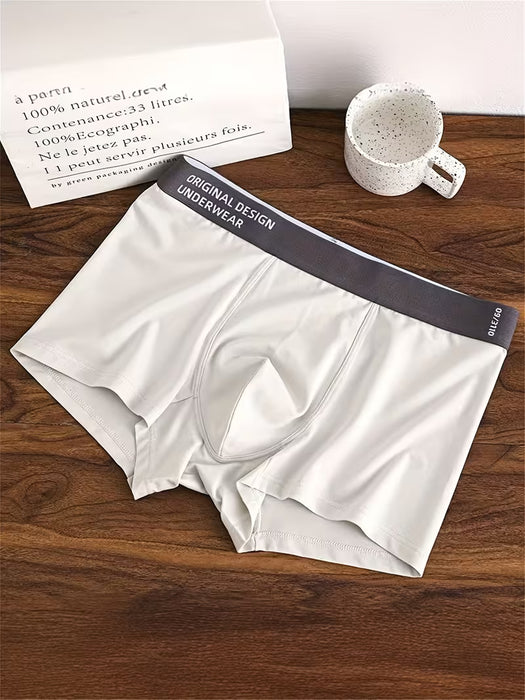 1 Boxer para hombre de esquina plana de moda y transpirables