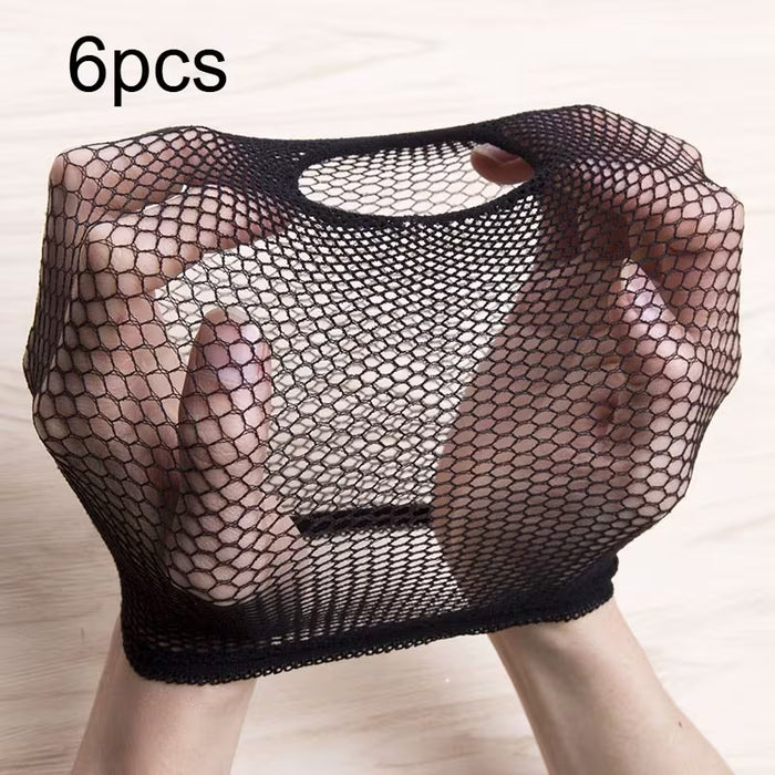 6 Gorros de malla universal de alta elasticidad y duradero