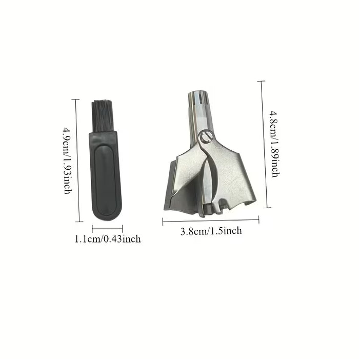 Set de 2 Cortapelos Portátiles de Acero Inoxidable para Nariz