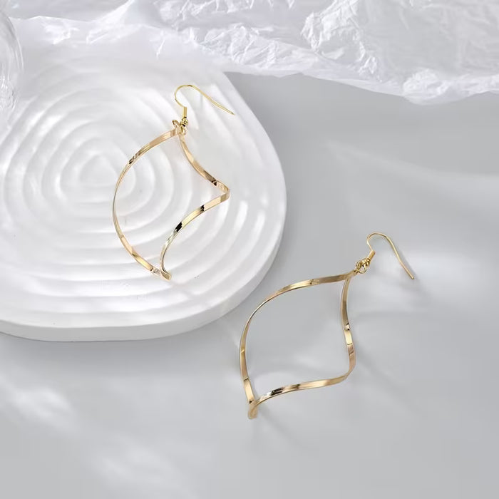 1 par de aretes de diseño de nicho, minimalista, de moda, geométricos