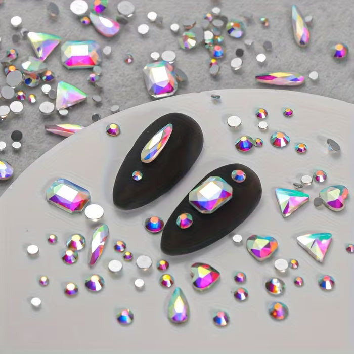 Diamantes de imitación de espalda plana para arte de uñas
