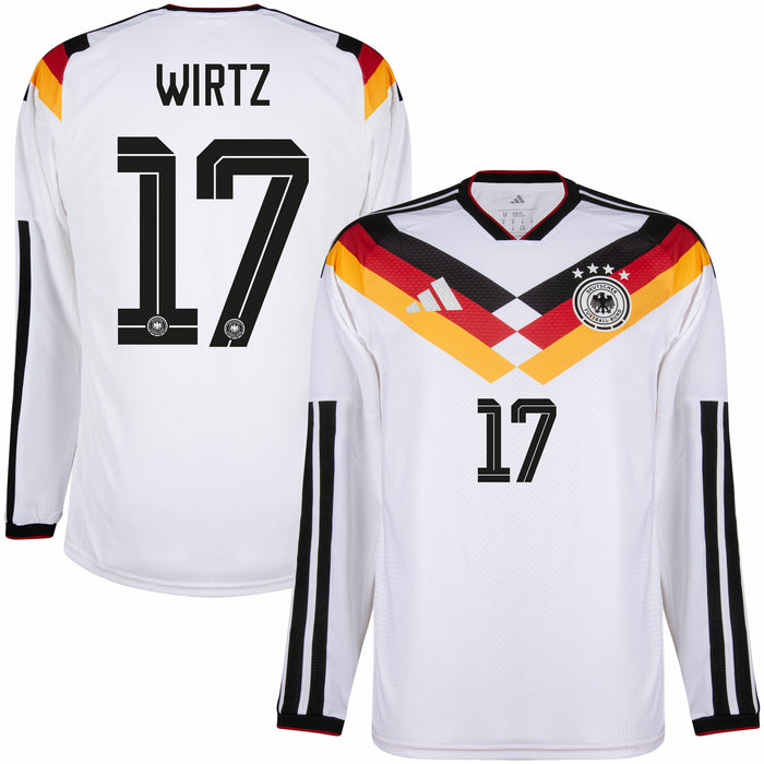 adidas Camiseta Alemania Auténtico Wirtz 17 M/L Local 2026-2027 (Dorsal Oficial)