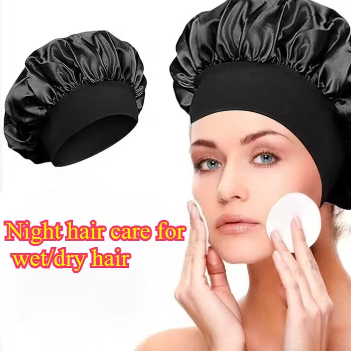 1pcs Gorro suave y transpirable para cuidado nocturno del cabello
