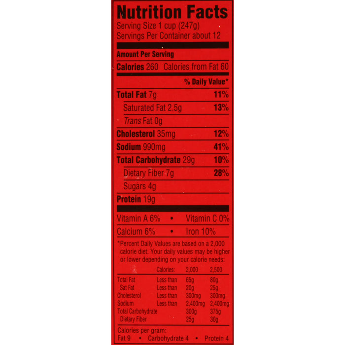 Chili con frijoles Hormel, paquete de 6 unidades/15 oz.