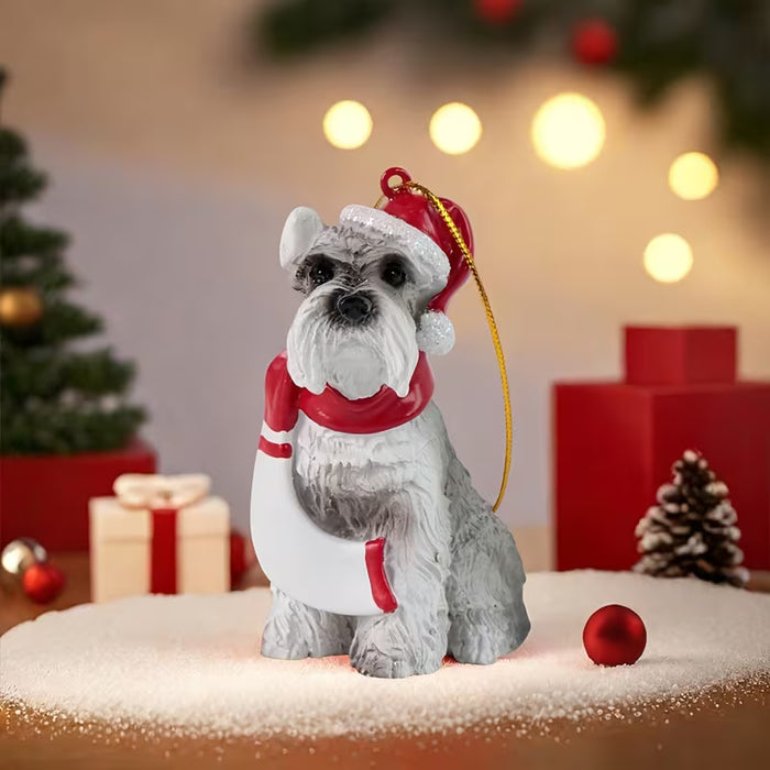Design Toscano Figura de perro para decoración navideña