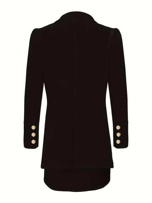 Conjunto de Traje Casual para Mujer, Color Sólido