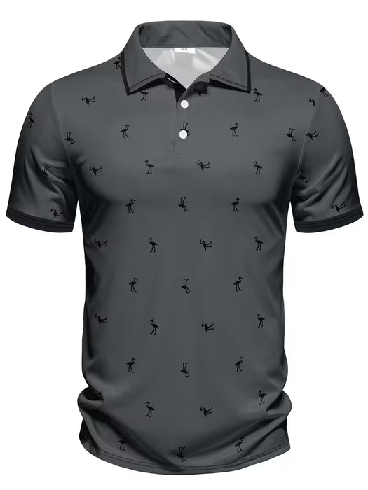 Camiseta casual manga corta estampada para hombre
