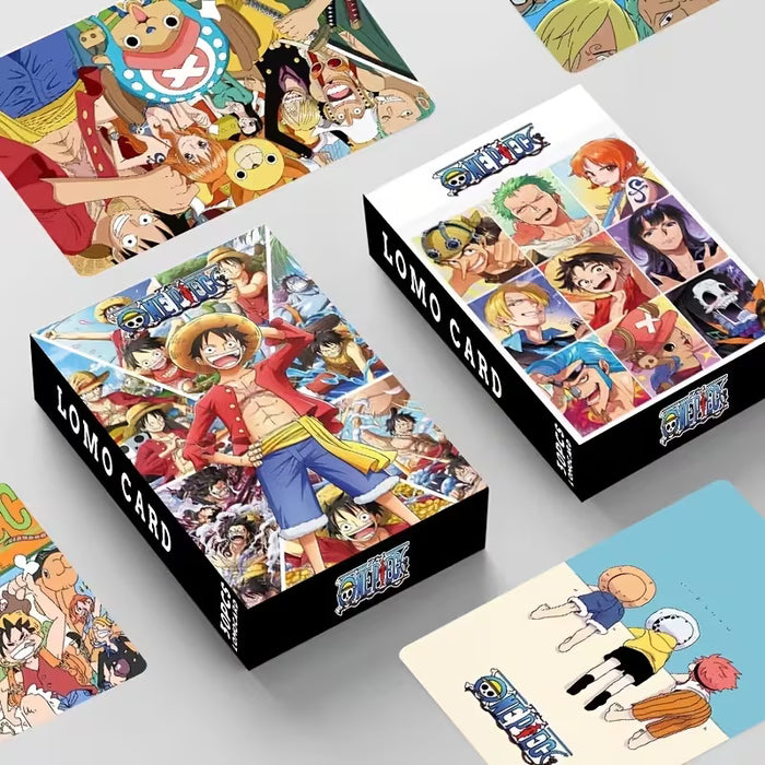 Set de 30 tarjetas Lomo de animación de piratas, una colección de miembros de sombreros de paja