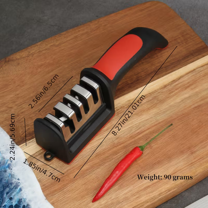 Afilador de Cuchillos Portátil para Exteriores con Afilado de Cerámica - Afilador Manual