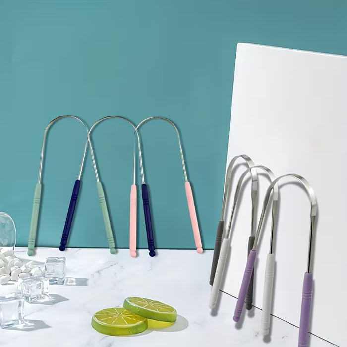 Raspador de lengua para adultos, herramienta de limpieza de lengua, unisex
