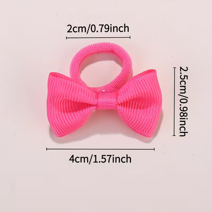 30pcs Pequeños Lazos para el Cabello 'S Anillo de Toalla Lazo Hecho a Mano