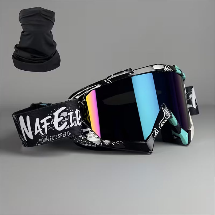 Gafas de motociclista de alta rendimiento con marco de TPU, Protección contra el viento