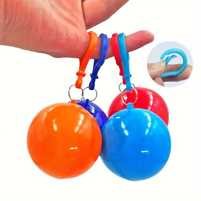 1pc Impermeable Portátil Colorido con Gancho, Material PP Ligero y Duradero