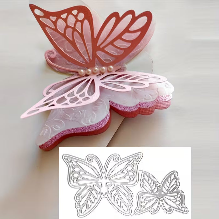Juego de Moldes Tridimensionales para Mariposas con Diseño Hueco