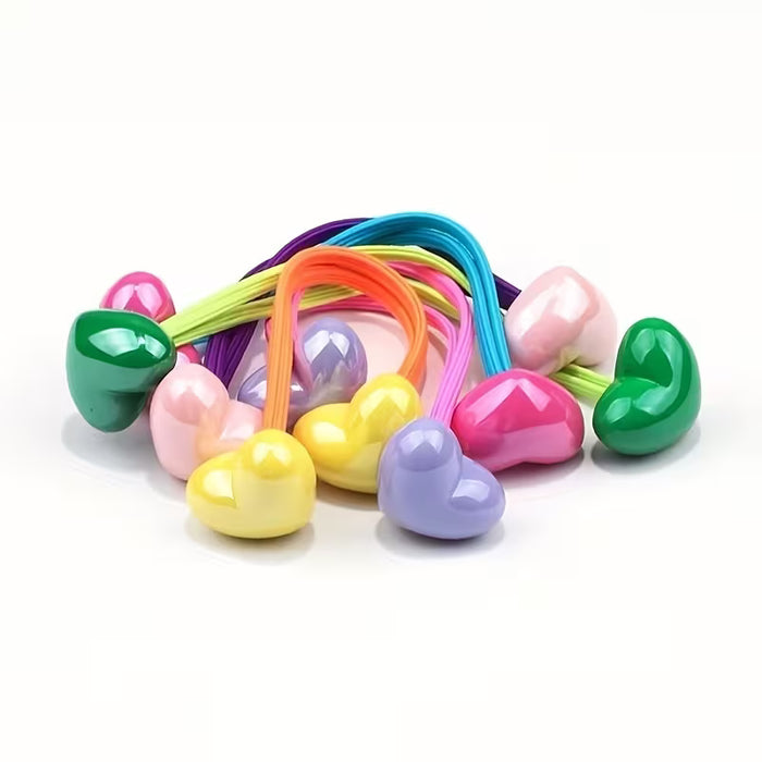 Juego de 12 piezas de coleteros coloridos y lindos para niñas